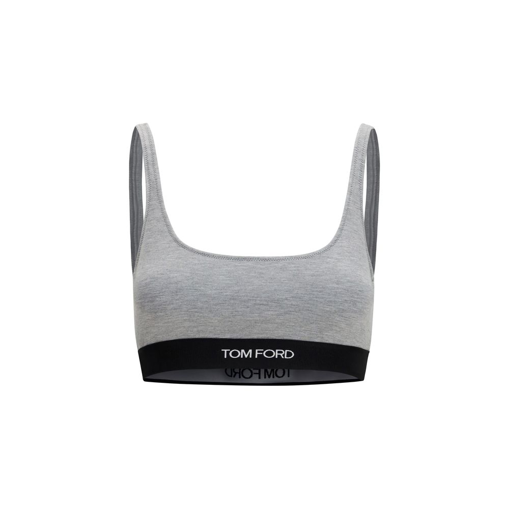 Tom Ford Gray Modal Sport Bra
