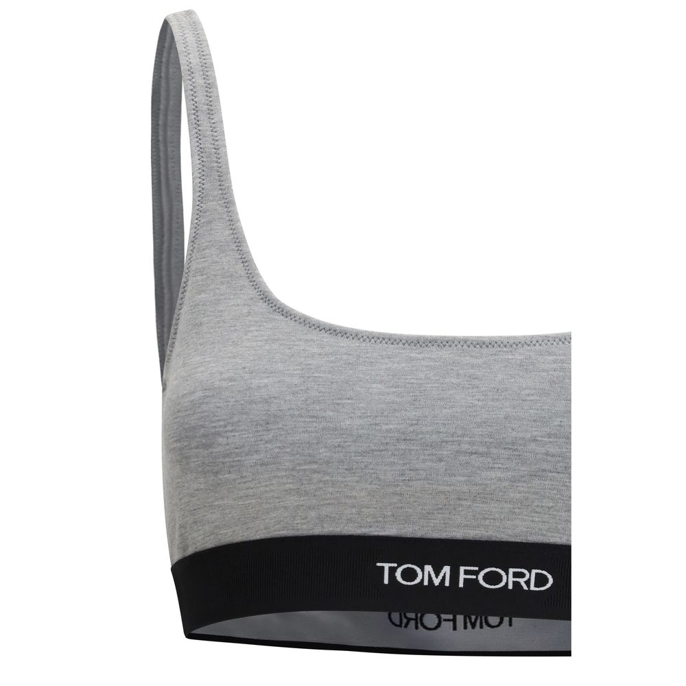 Tom Ford Gray Modal Sport Bra - Image 3
