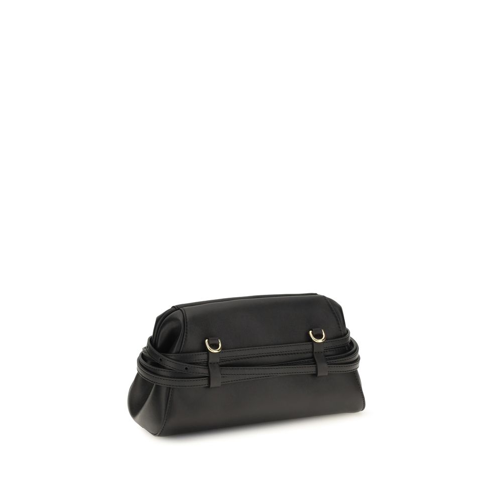 Moschino Black Goatskin Clutch Bag - Image 3