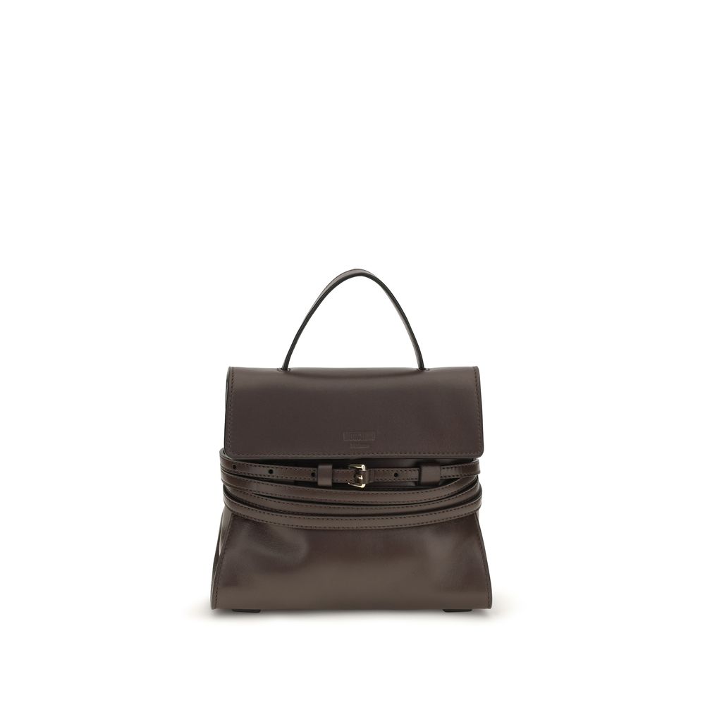 Moschino Brown Goatskin Handbag