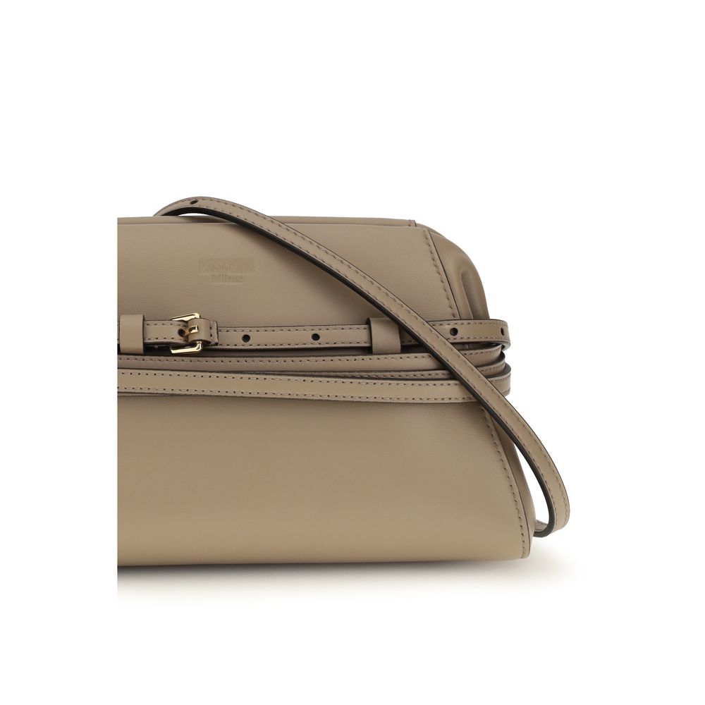 Moschino Beige Goatskin Clutch Bag - Image 4