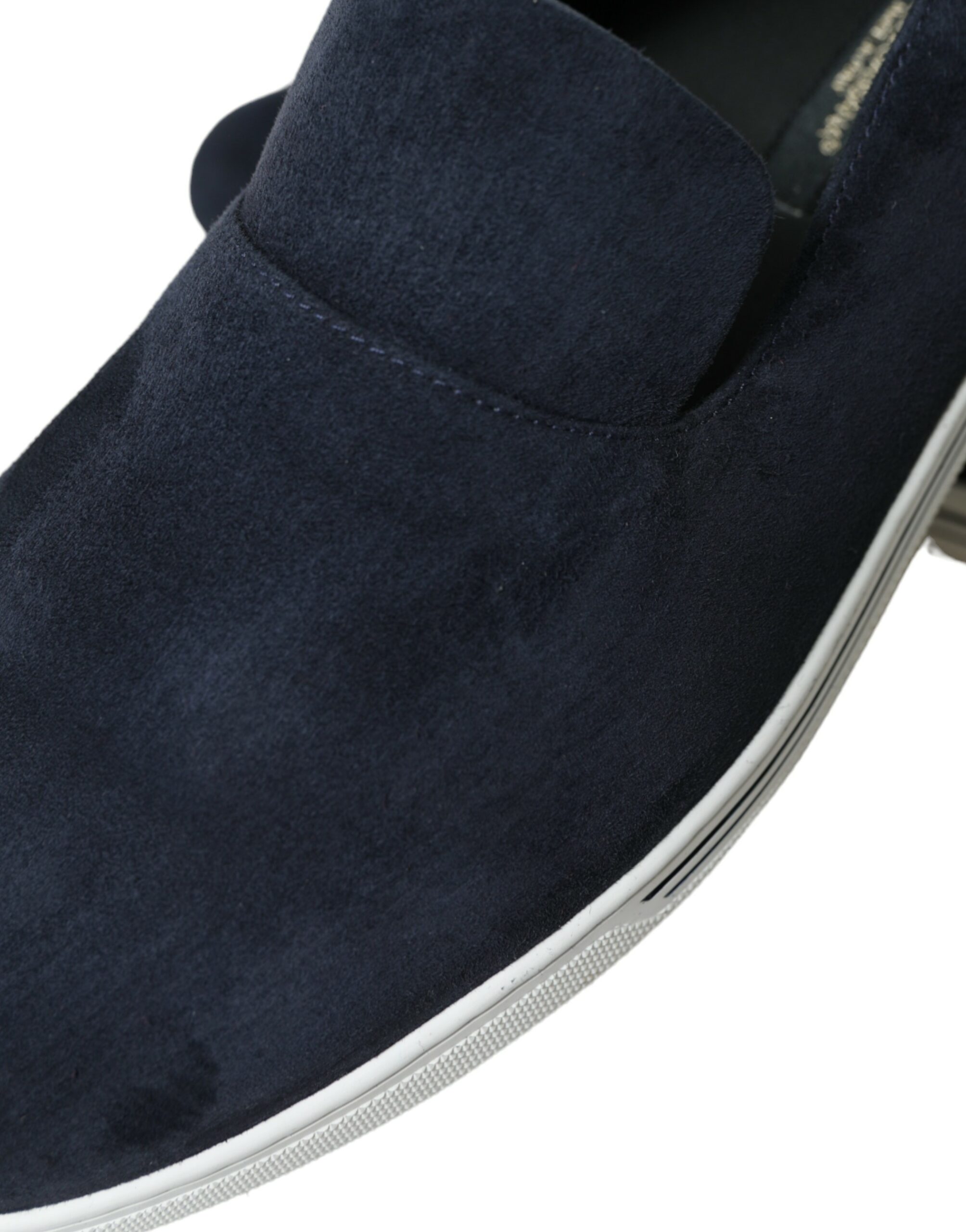 Dolce & Gabbana Blue Suede Caiman Loafers Saint Tropez Shoes - Image 8