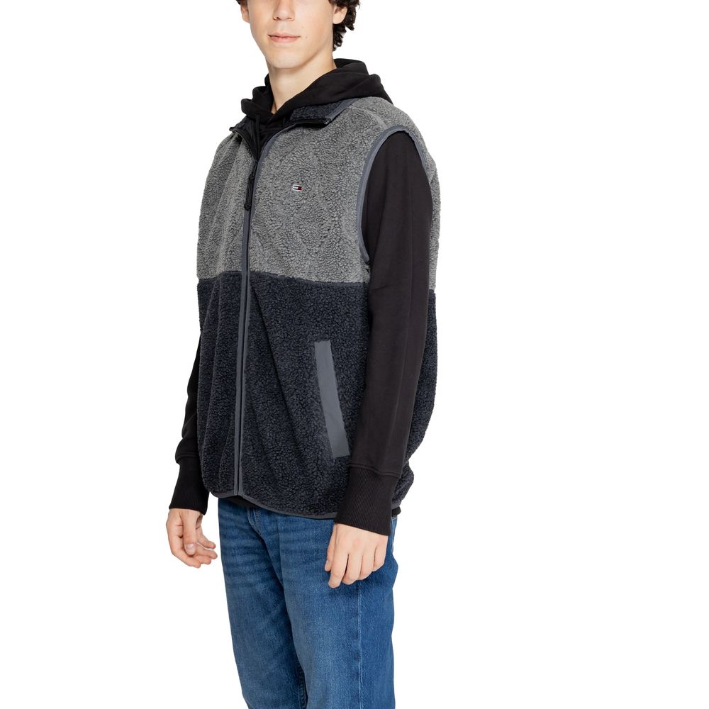 Tommy Hilfiger Jeans Black Recycled Polyester Sleeveless Jacket - Image 3