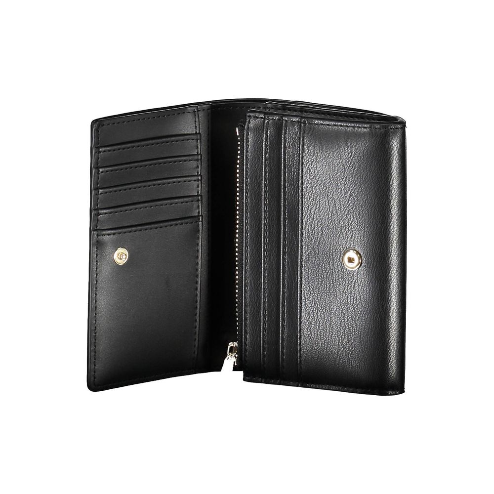 Tommy Hilfiger Black Polyurethane Women Wallet - Image 2