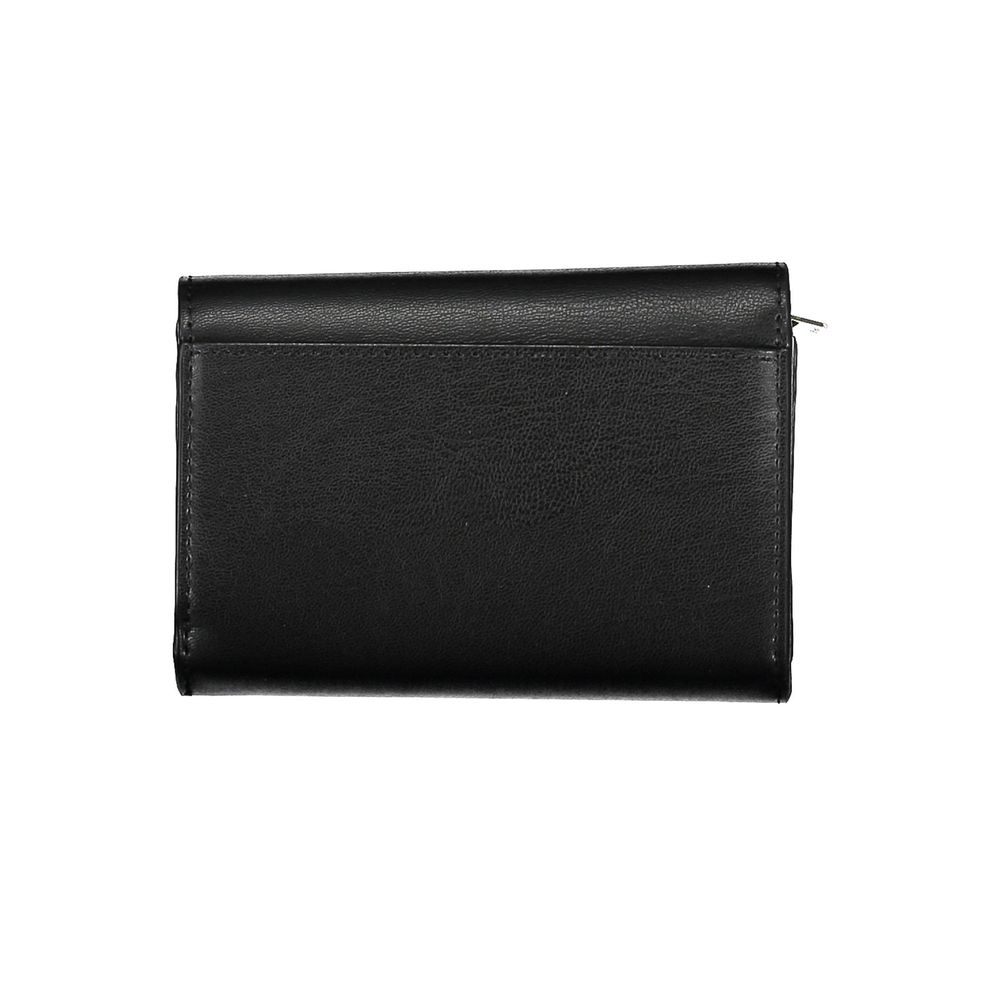 Tommy Hilfiger Black Polyurethane Women Wallet - Image 3