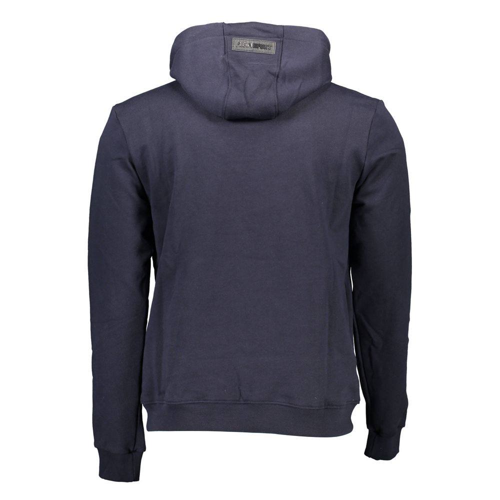 Plein Sport Blue Cotton Men's Hooded Sweatshirt - Image 2