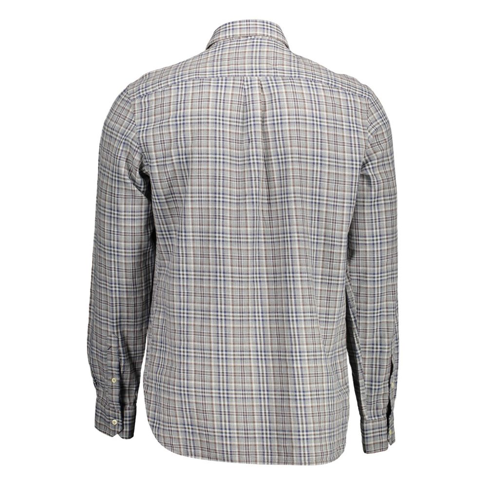 U.S. POLO ASSN. Gray Cotton Men's Shirt - Image 2