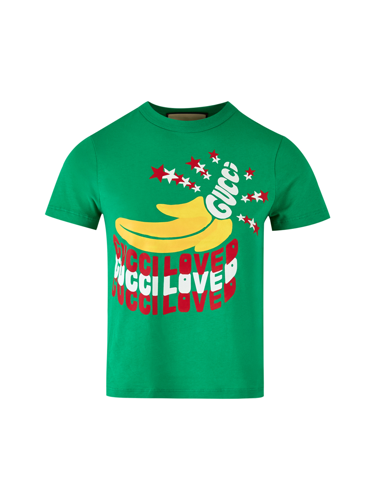 Gucci Green Cotton Logo T-Shirt - Image 2