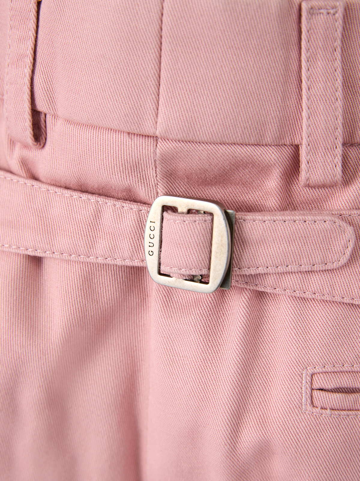 Gucci Light Pink Cotton Pants - Image 3