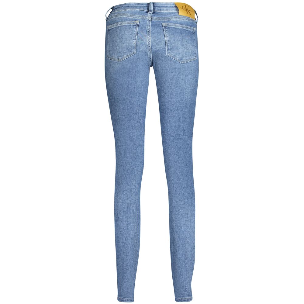 Calvin Klein Blu Cotton Women Jeans - Image 2