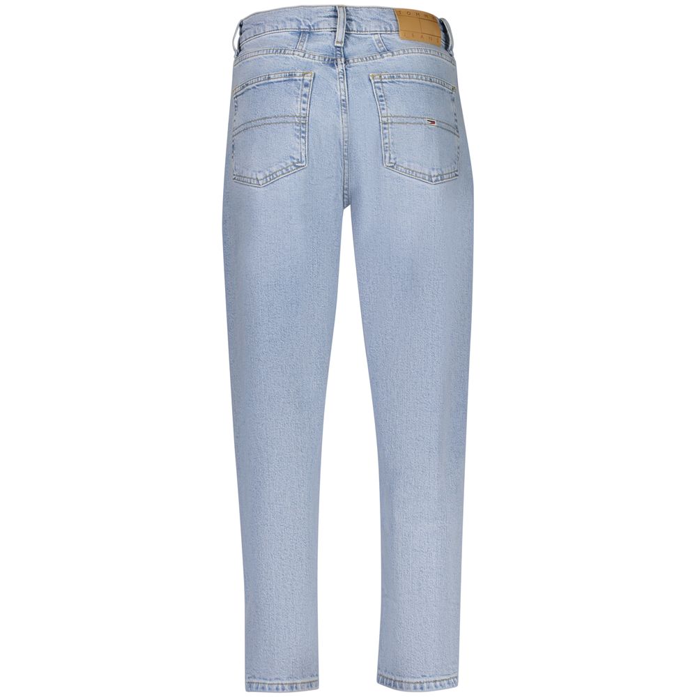 Tommy Hilfiger Azzurro Cotton Women's High-Waisted Jean - Image 2