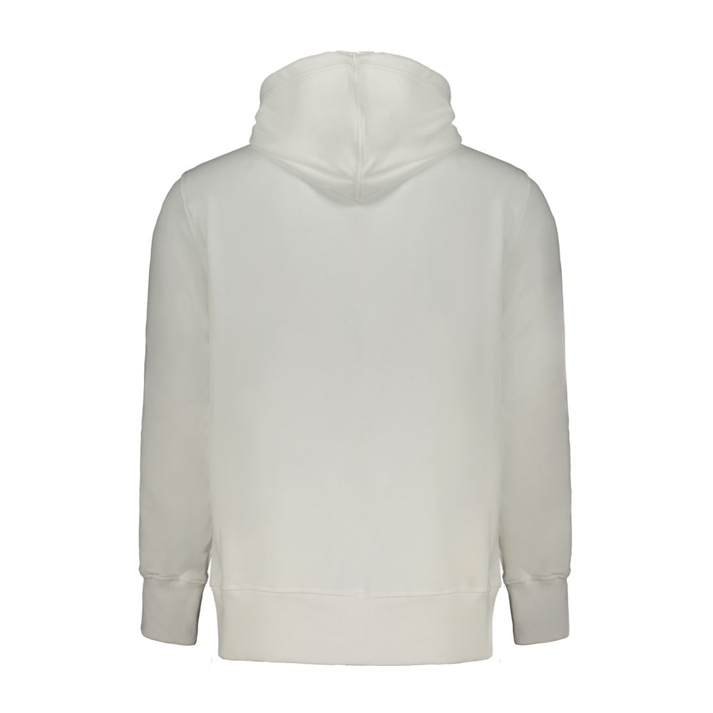 Calvin Klein White Cotton Men's Hooded Sweatshirt - Image 2