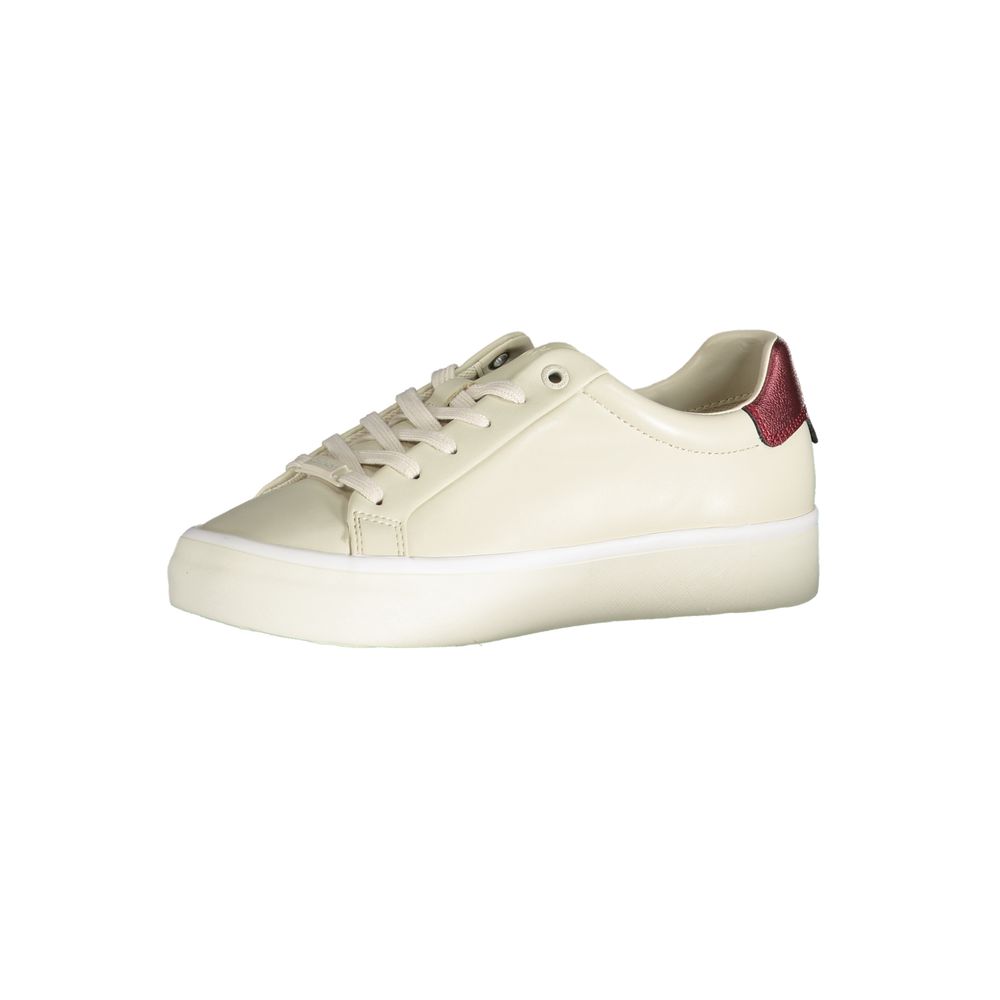 Calvin Klein Beige Leather Women Sneaker - Image 3
