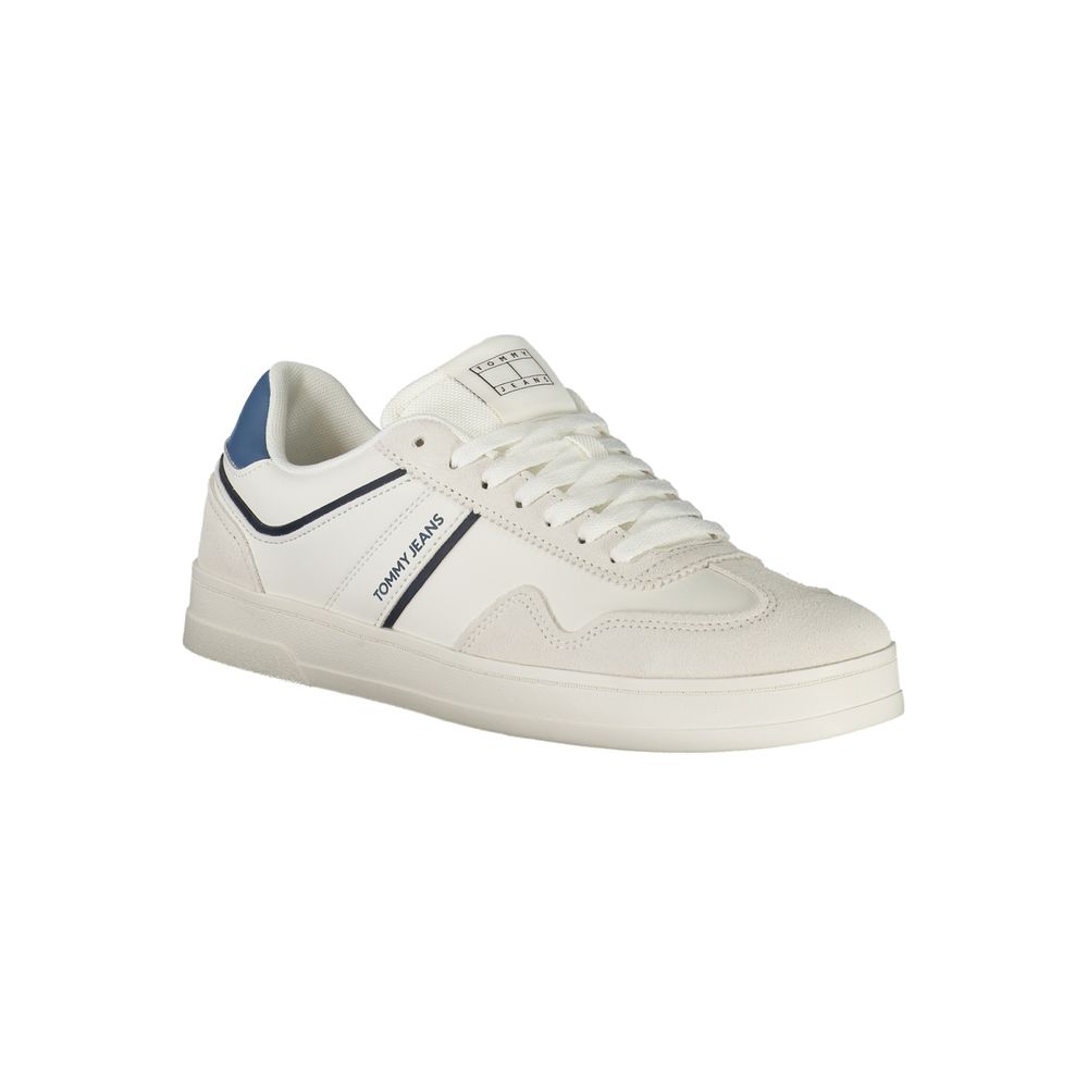 Tommy Hilfiger White Polyurethane Men's Sneaker - Image 2