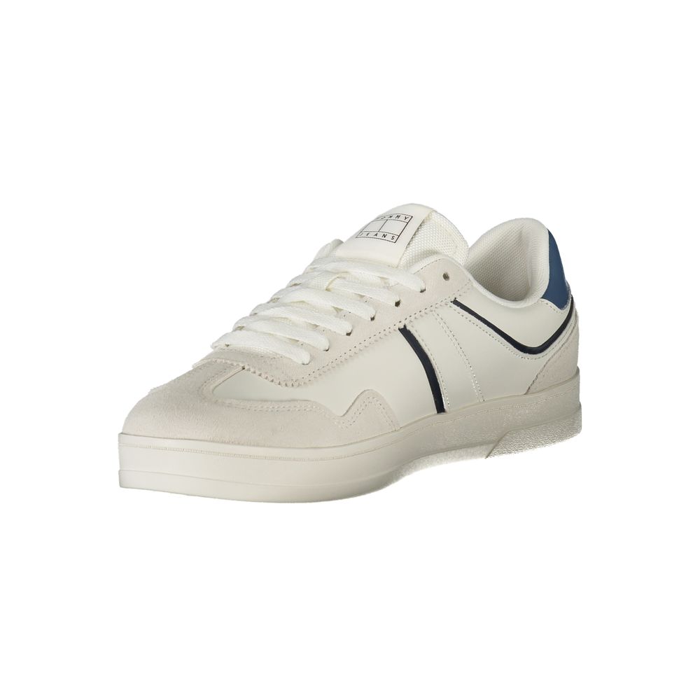 Tommy Hilfiger White Polyurethane Men's Sneaker - Image 3