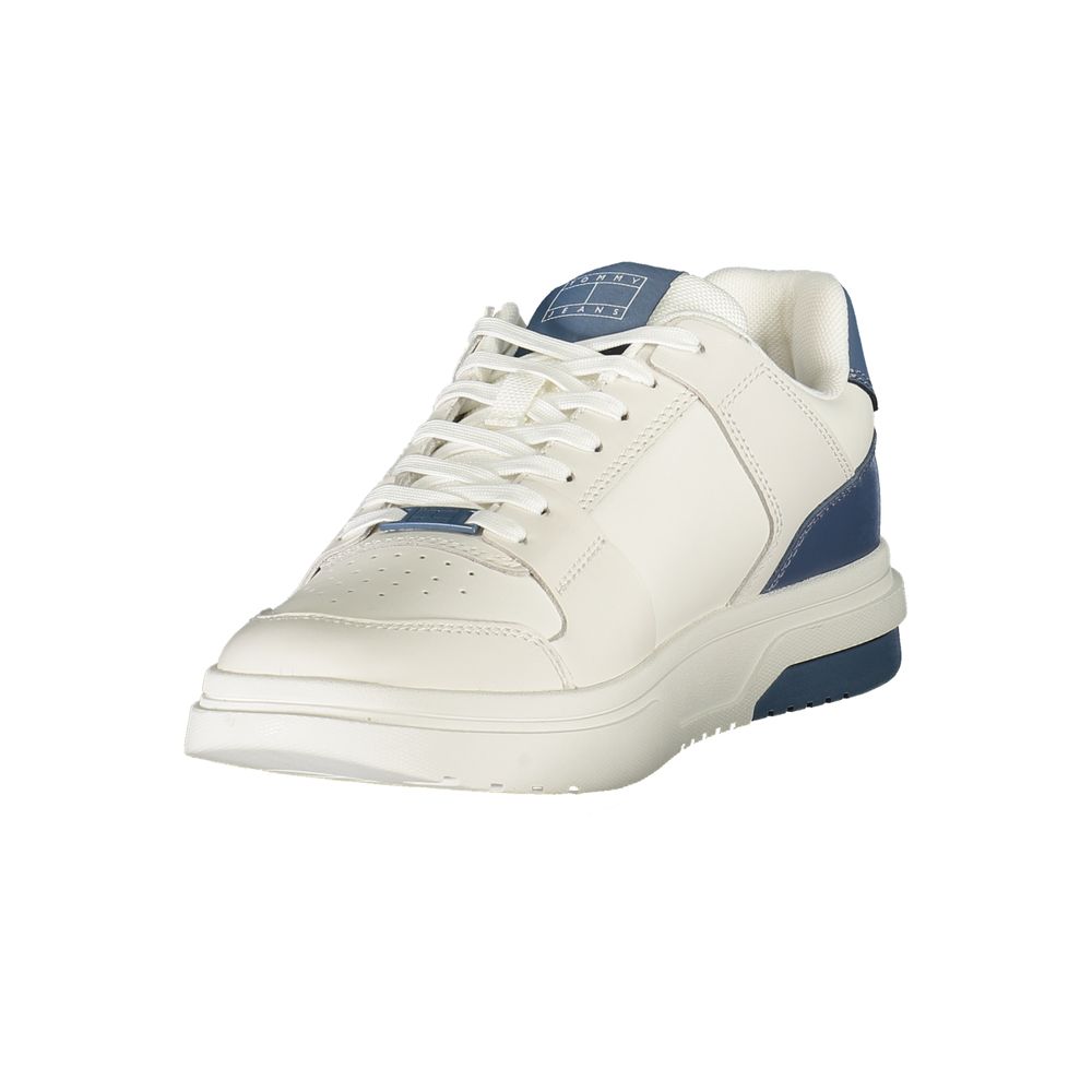 Tommy Hilfiger Bianco Polyurethane Men's Sneaker - Image 3