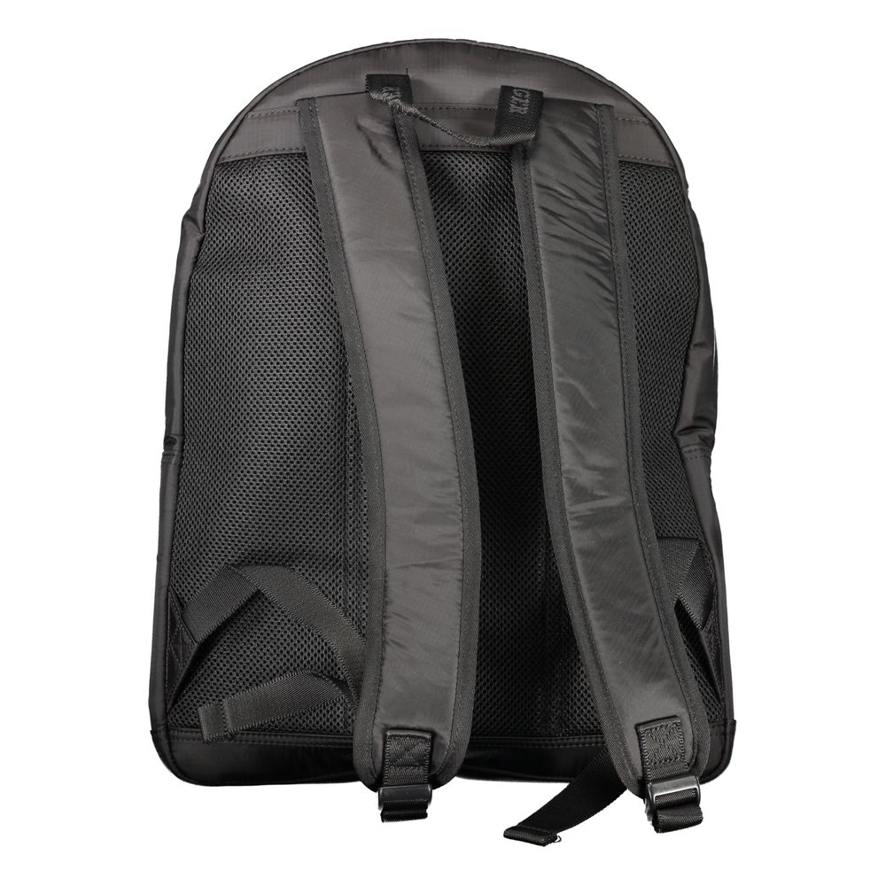 Tommy Hilfiger Black Polyurethane Men Backpack - Image 2