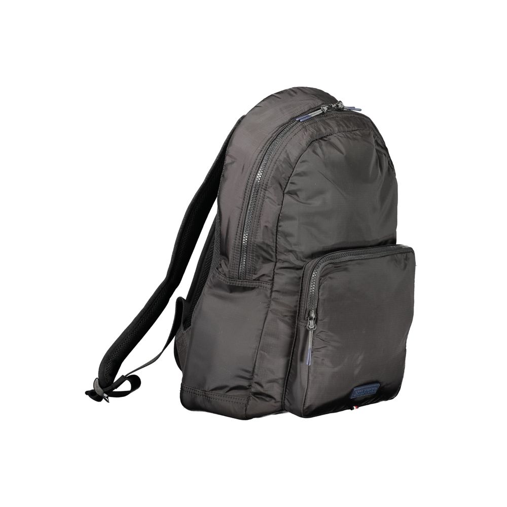 Tommy Hilfiger Black Polyurethane Men Backpack - Image 3