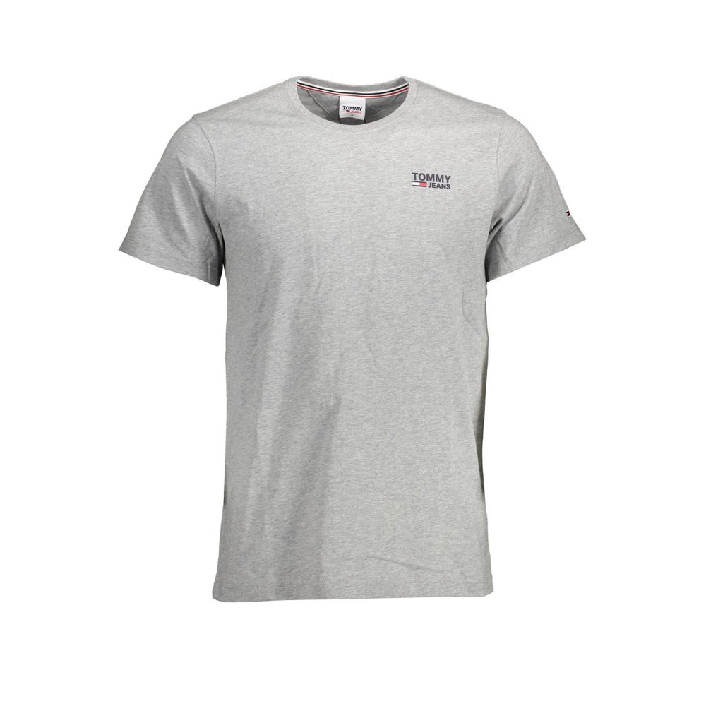 Tommy Hilfiger Grigio Organic Cotton Men T-Shirt - Image 2