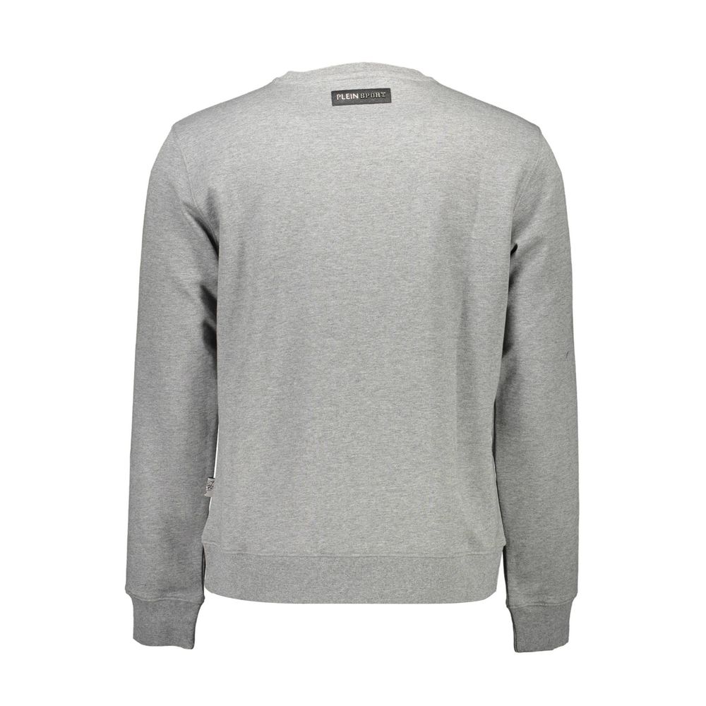 Plein Sport Grigio Cotton Men Sweatshirt - Image 2
