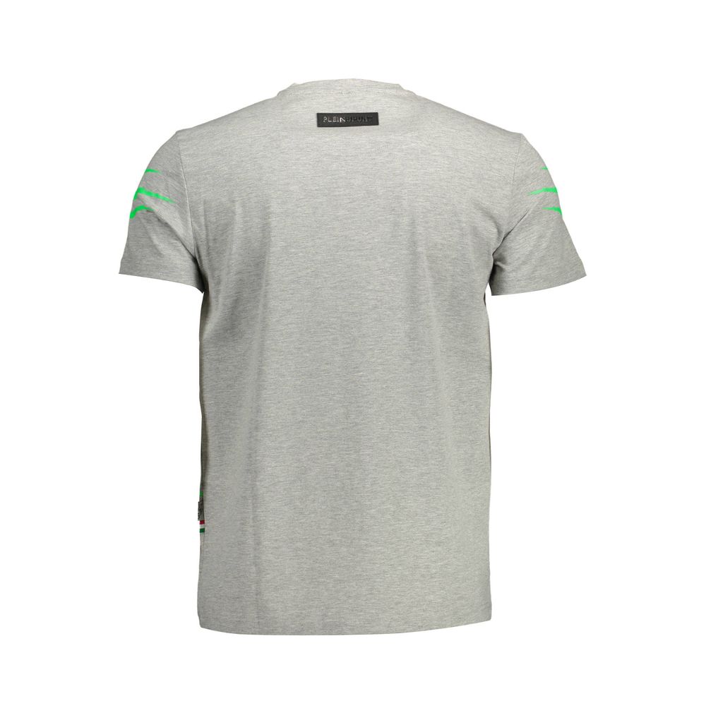 Plein Sport Grigio Cotton Men's T-Shirt - Image 2
