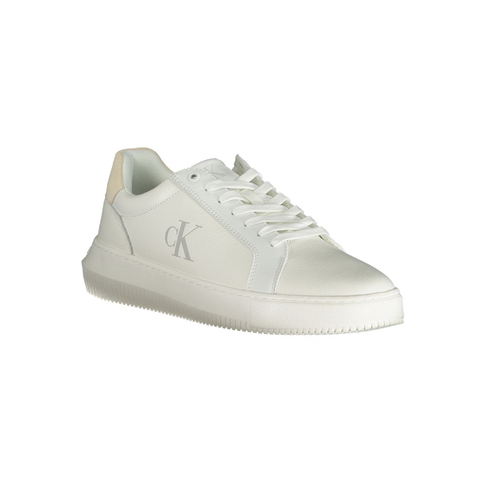 Calvin Klein White Polyurethane Men's Sneaker - Image 2