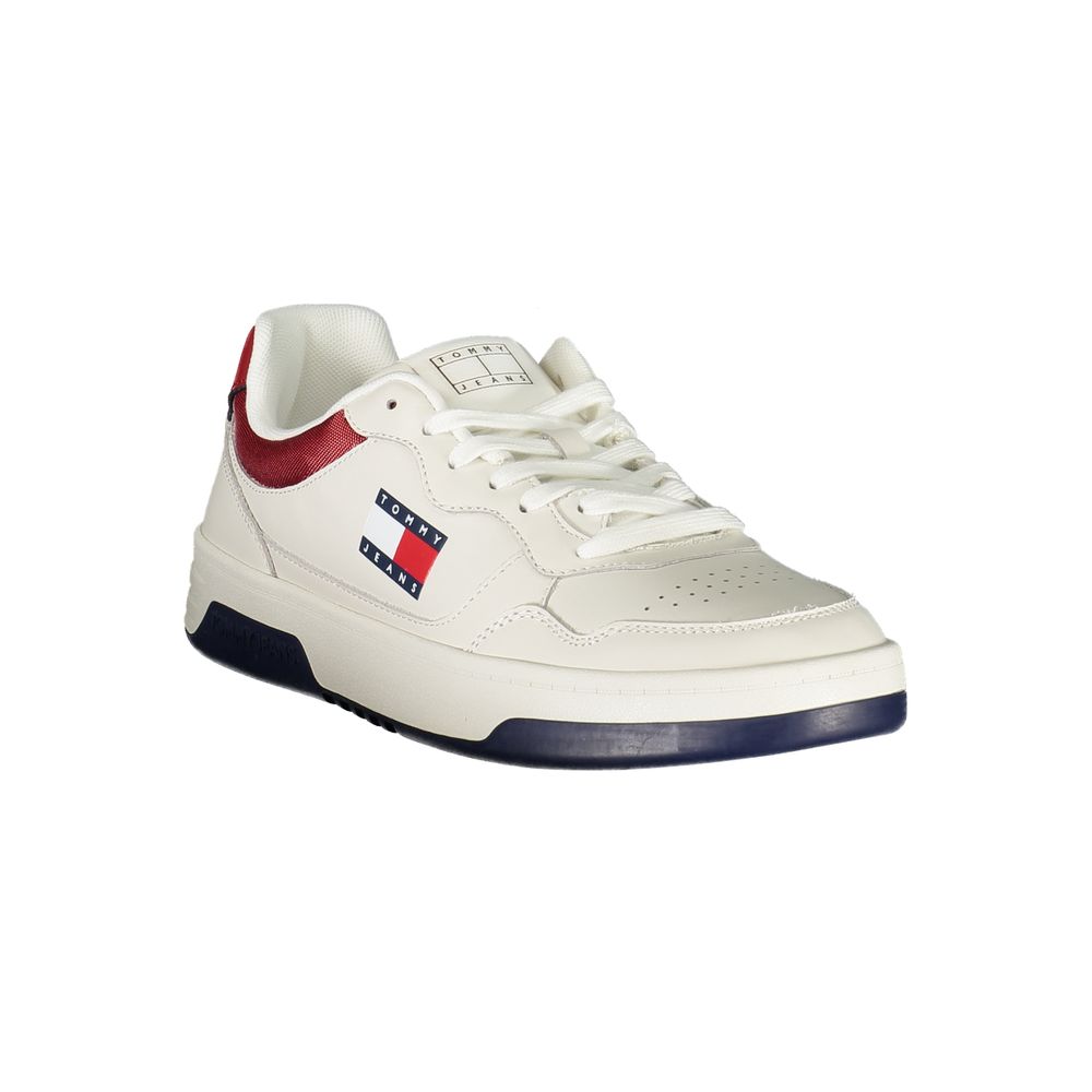 Tommy Hilfiger Bianco Polyurethane Men's Sneaker - Image 2