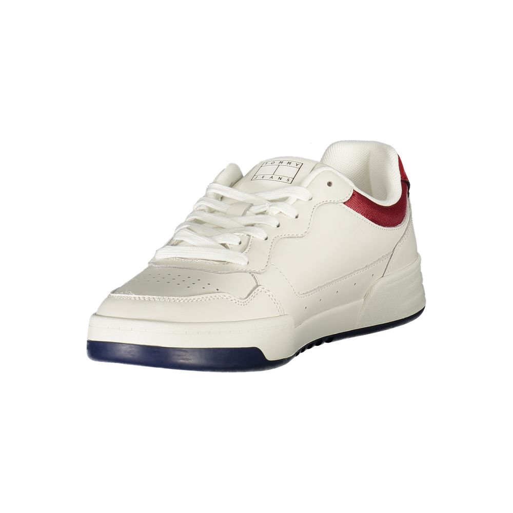 Tommy Hilfiger Bianco Polyurethane Men's Sneaker - Image 3