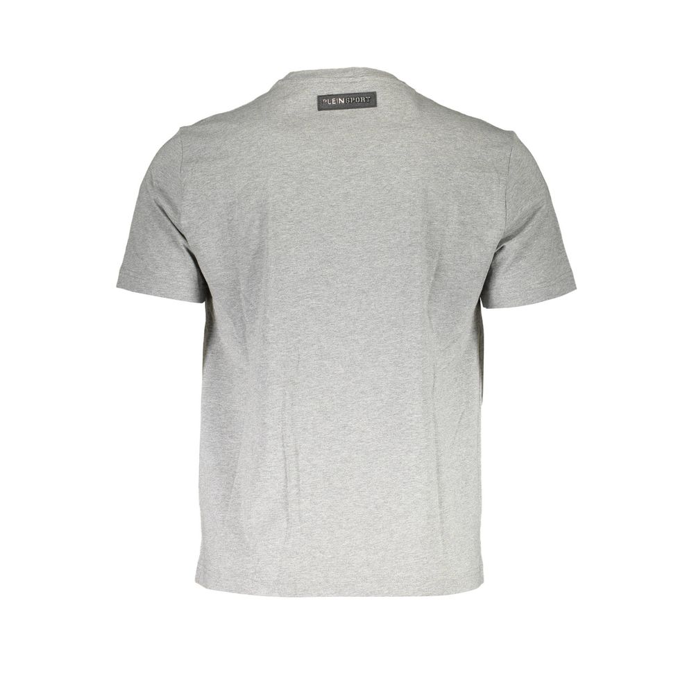 Plein Sport Grigio Cotton Men T-Shirt - Image 2