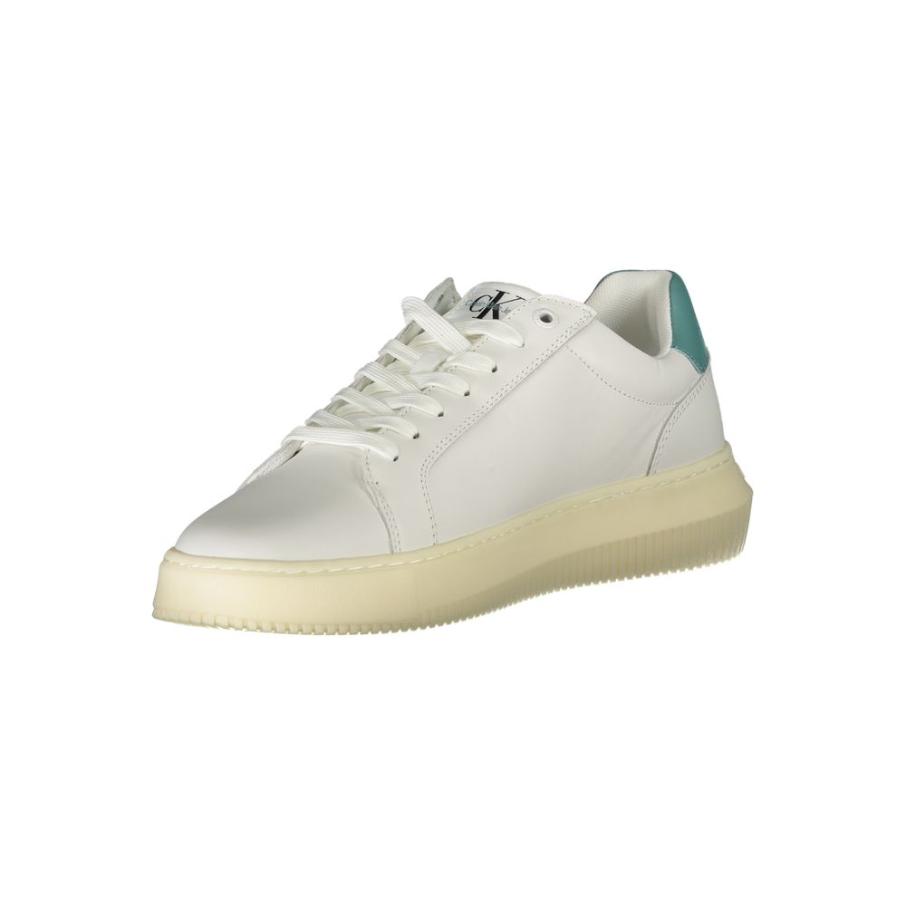 Calvin Klein White Leather Men's Sneaker - Image 3