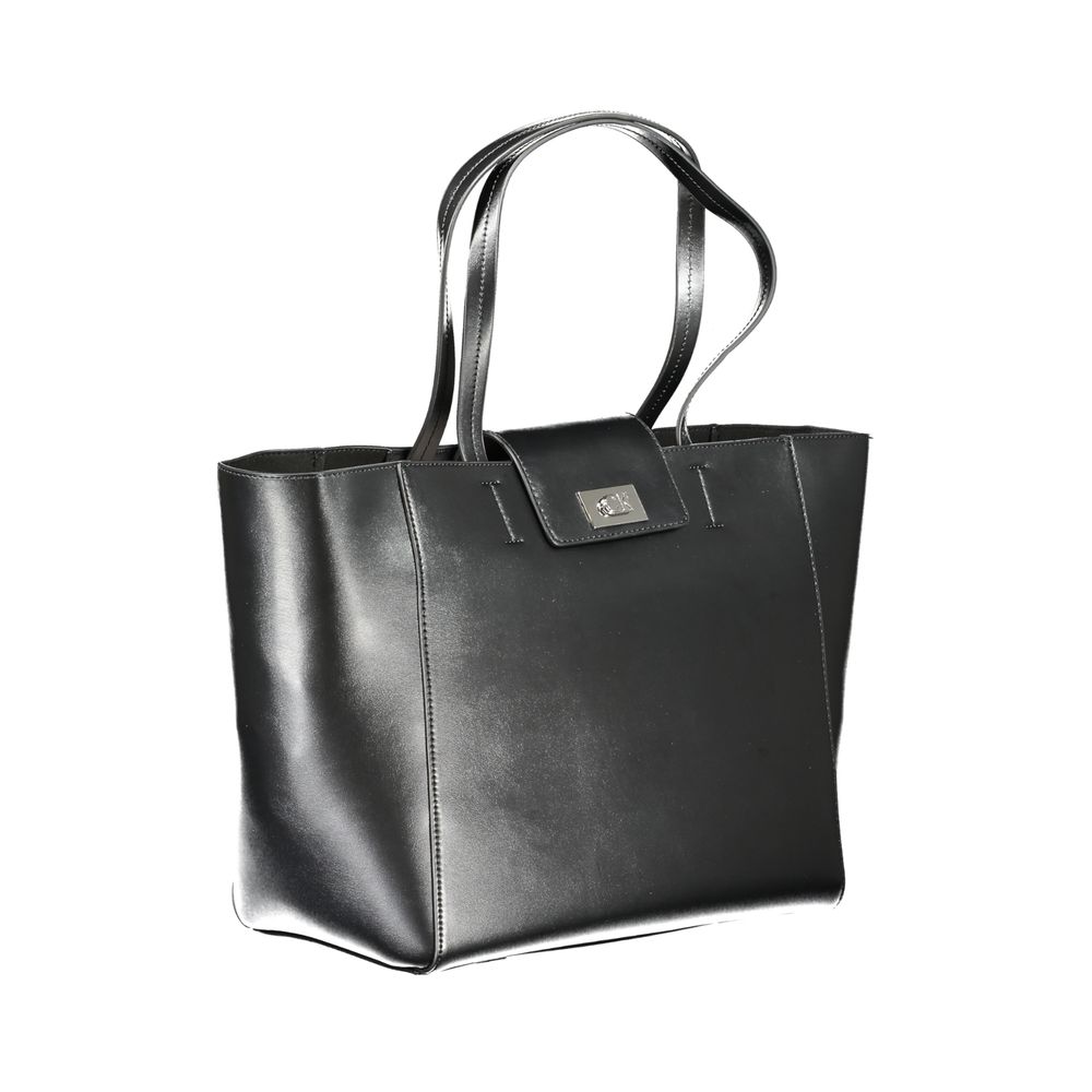 Calvin Klein Black Recycled Polyester Women Handbag - Image 3