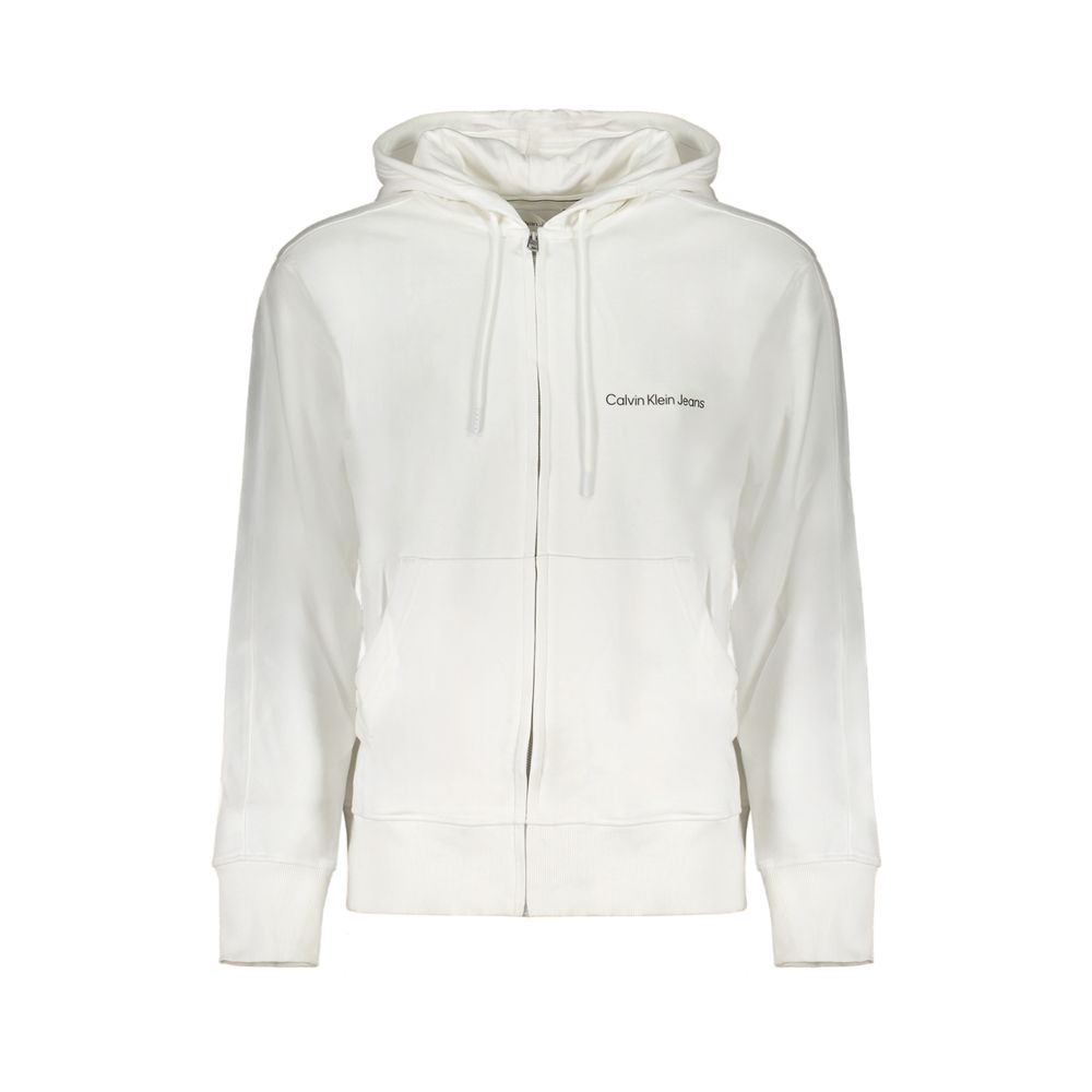Calvin Klein White Cotton Men's Sweatshirt