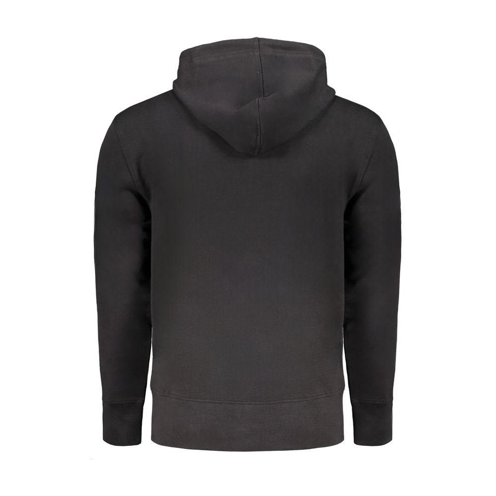 Calvin Klein Black Cotton Men Sweater with Hood and Central Pockets - Image 2