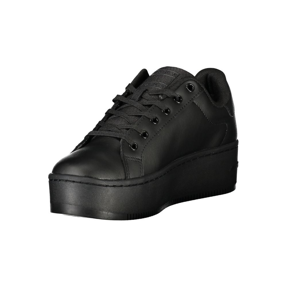 Tommy Hilfiger Black Polyurethane Women's Sneaker - Image 3