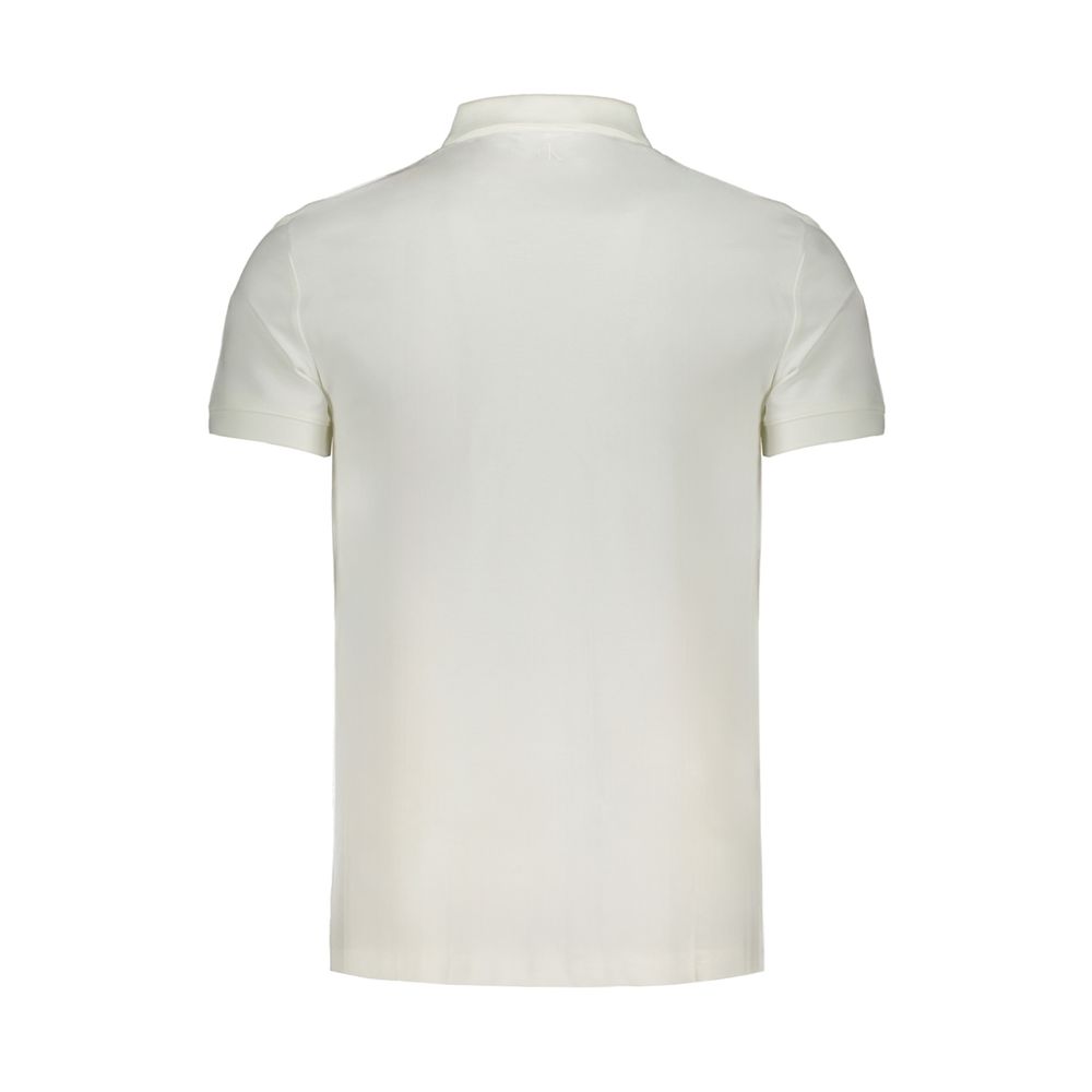 Calvin Klein White Cotton Mens Polo Shirt - Image 2
