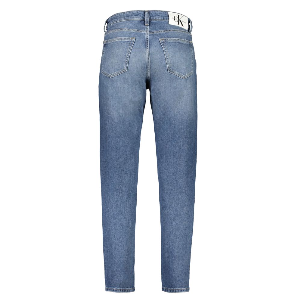 Calvin Klein Blu Cotton Men's Tapered Jean - Image 2