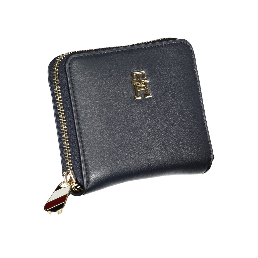 Tommy Hilfiger Blue Polyurethane Women Wallet - Image 3