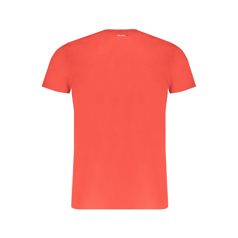 Trussardi Red Cotton Men T-Shirt - Image 2