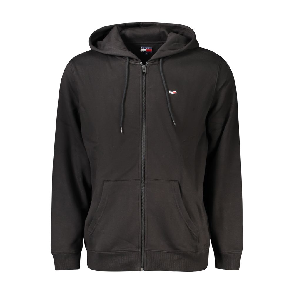 Tommy Hilfiger Black Cotton Men's Hoodie Sweatshirt - Image 2