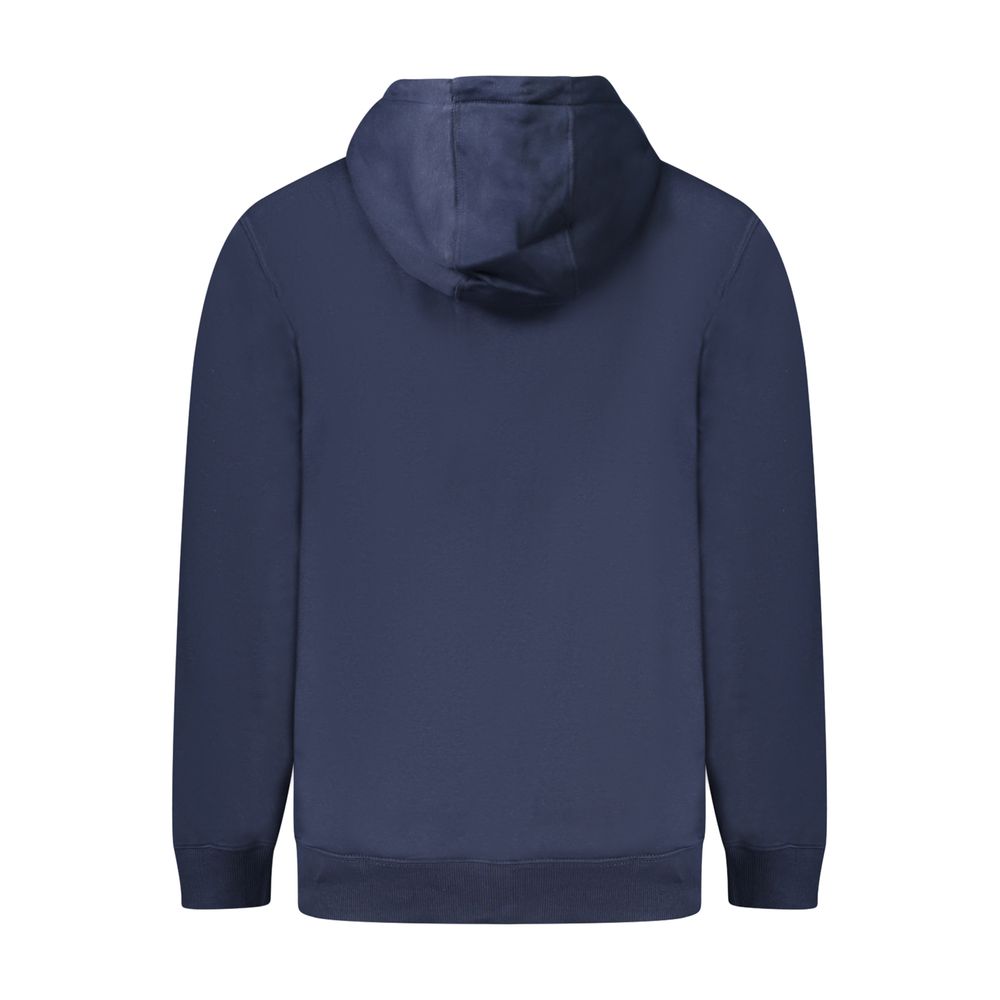 Tommy Hilfiger Blue Cotton Men's Hooded Sweatshirt - Image 3