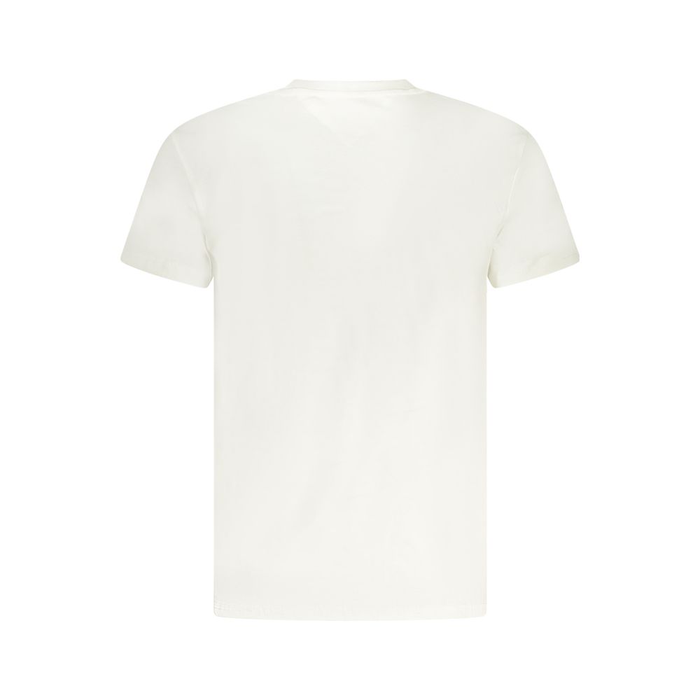 Tommy Hilfiger Bianco Cotton Mens T-Shirt - Image 2