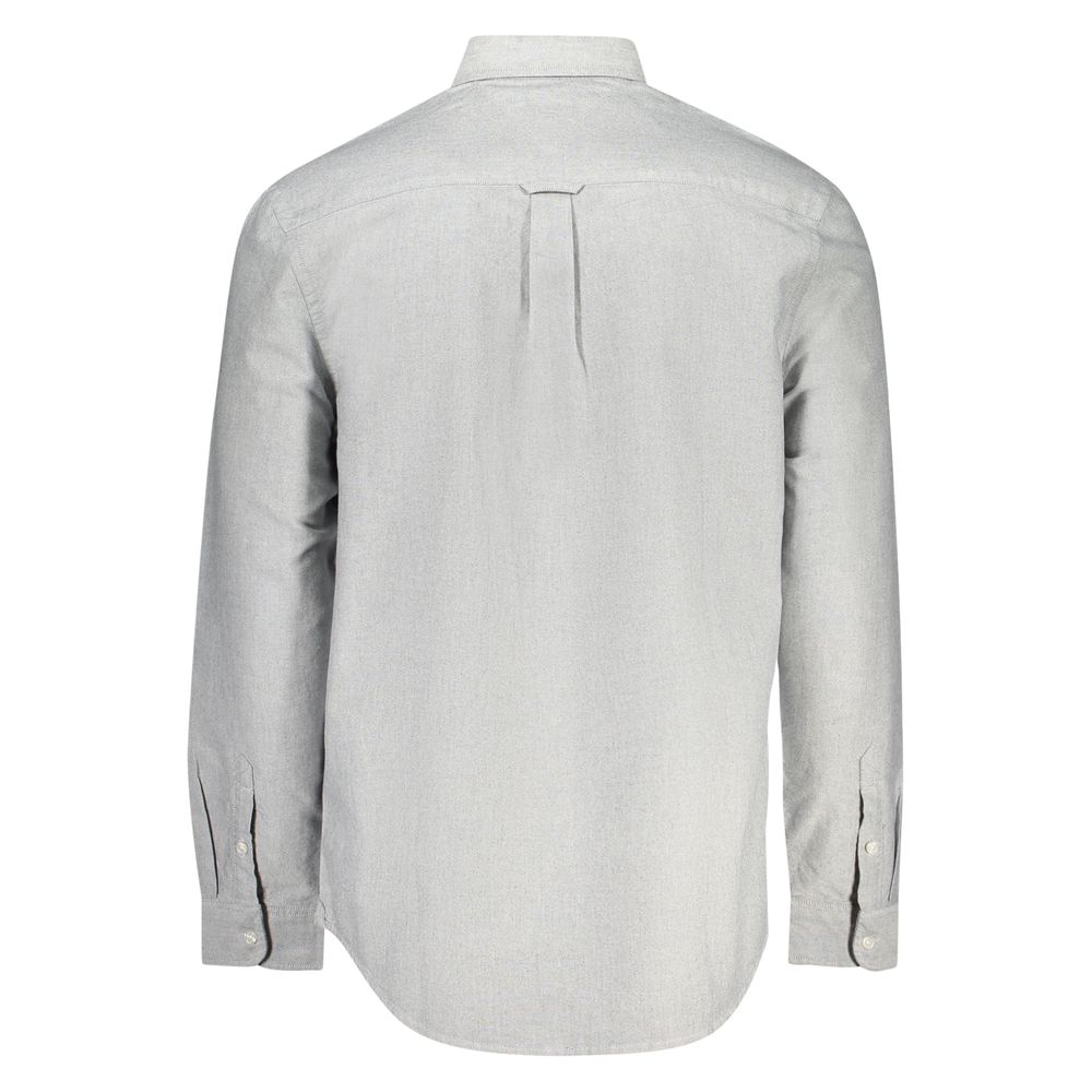 Tommy Hilfiger Grigio Cotton Men Shirt - Image 2