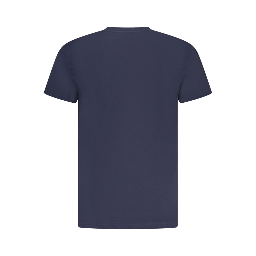 Tommy Hilfiger Blue Cotton Men's T-Shirt - Image 2