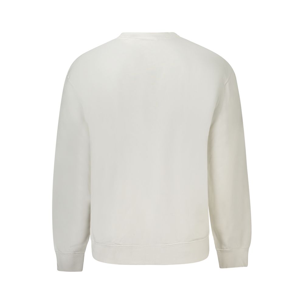 Calvin Klein White Cotton Men's Sweatshirt - Image 2
