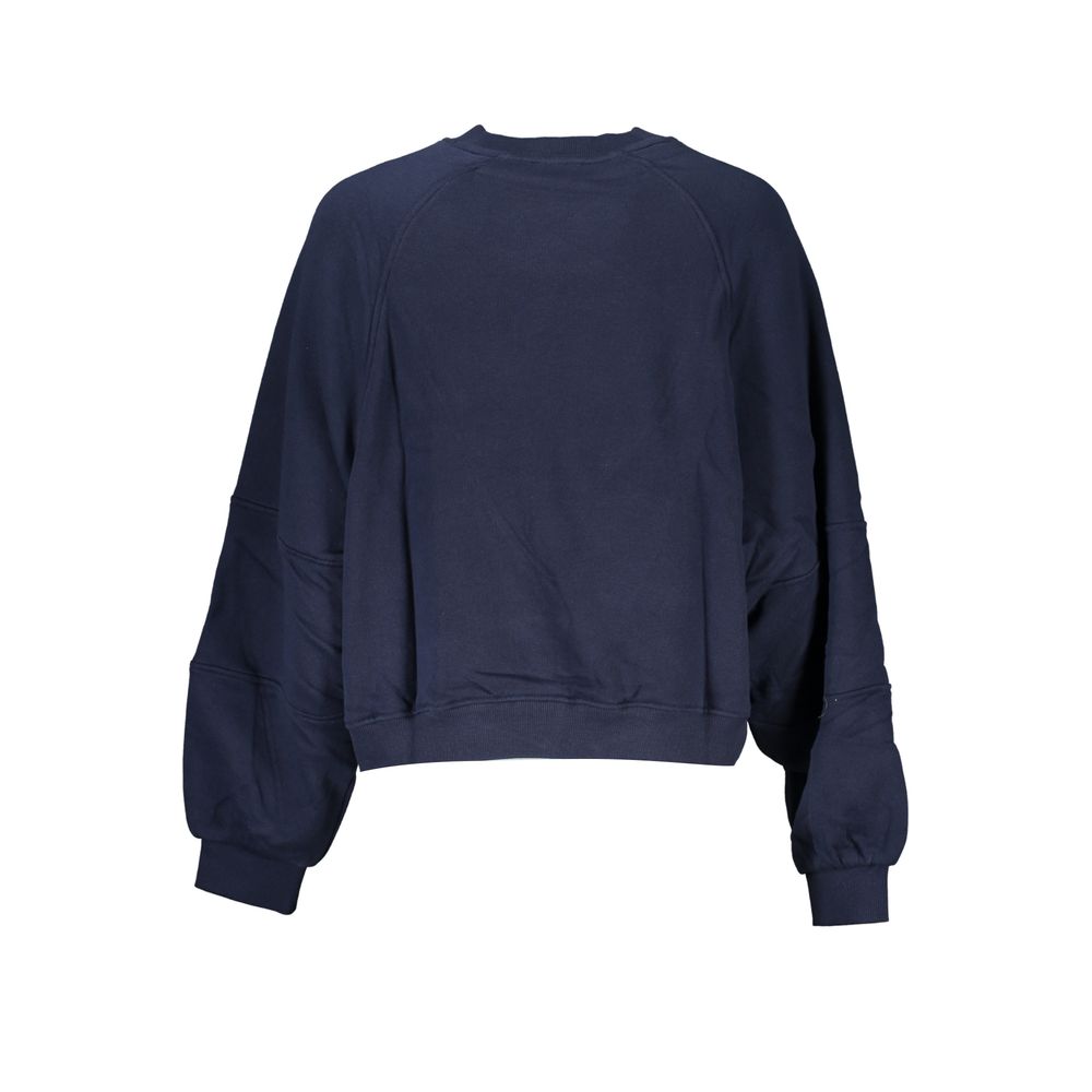 Tommy Hilfiger Blue Cotton Women Sweatshirt - Image 2
