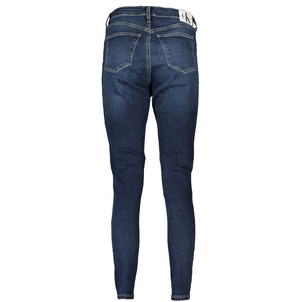 Calvin Klein Blu Cotton Womens Jeans - Image 2