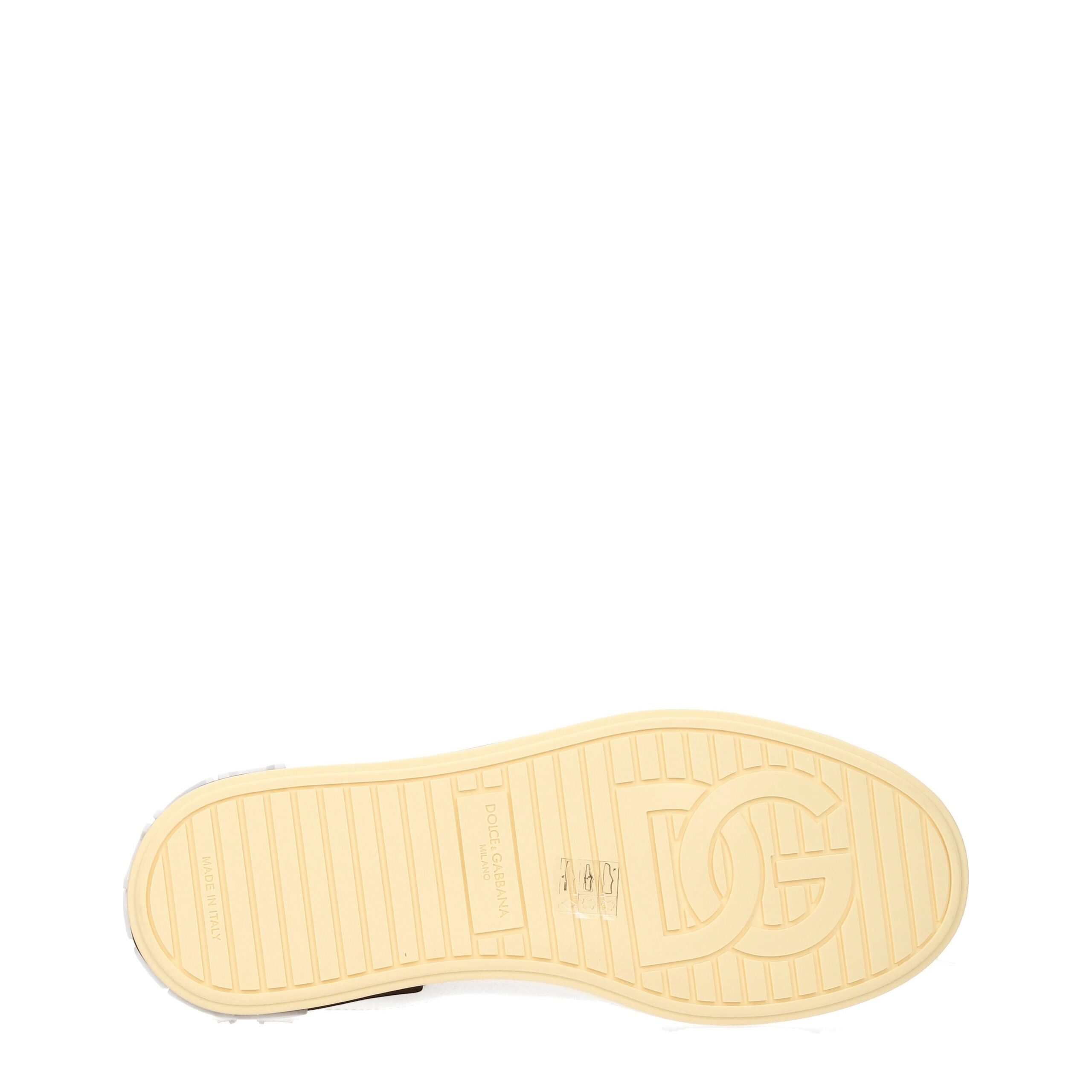 Dolce & Gabbana White Leather Low Top Sneakers - Image 5