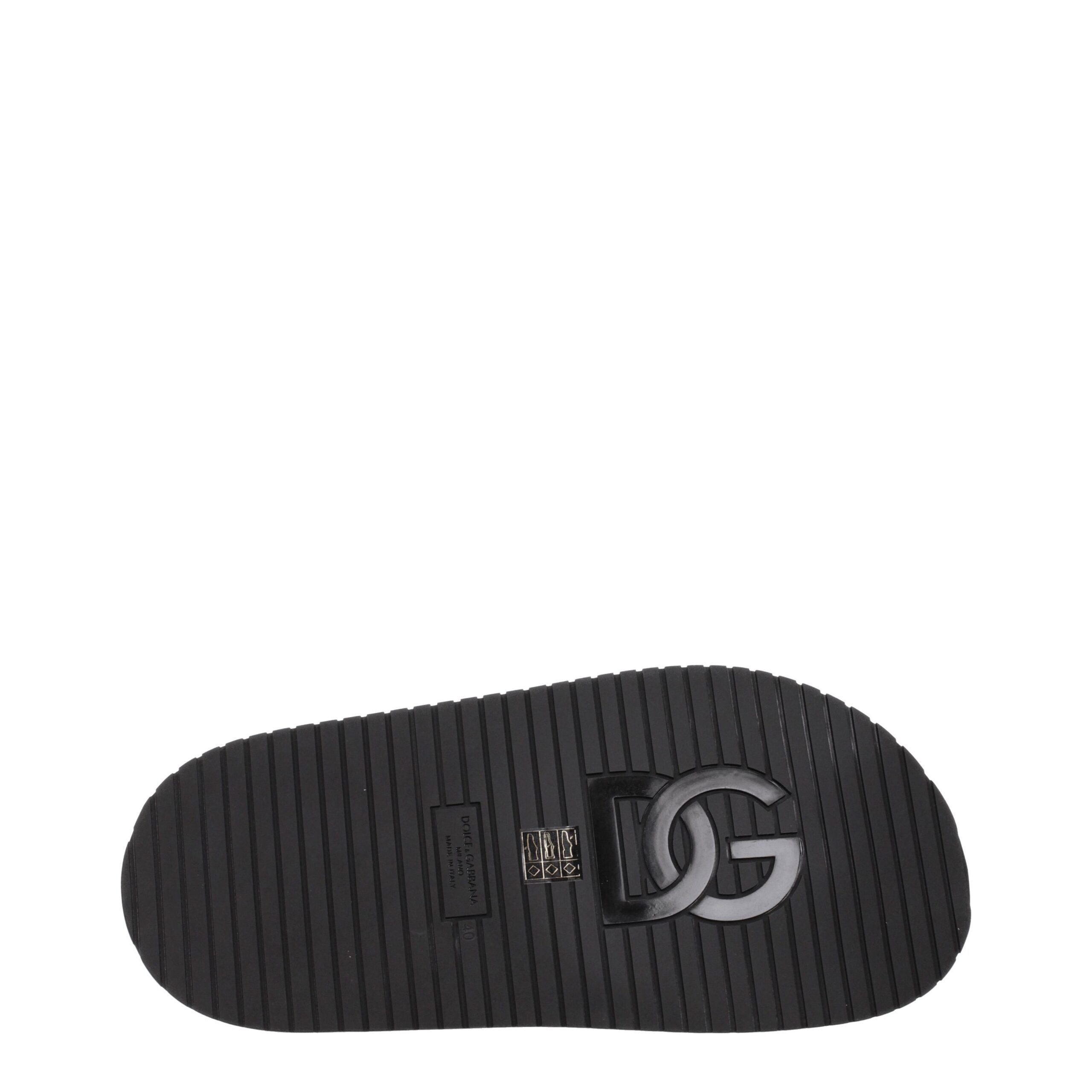 Dolce & Gabbana Black Leather Slippers - Image 5