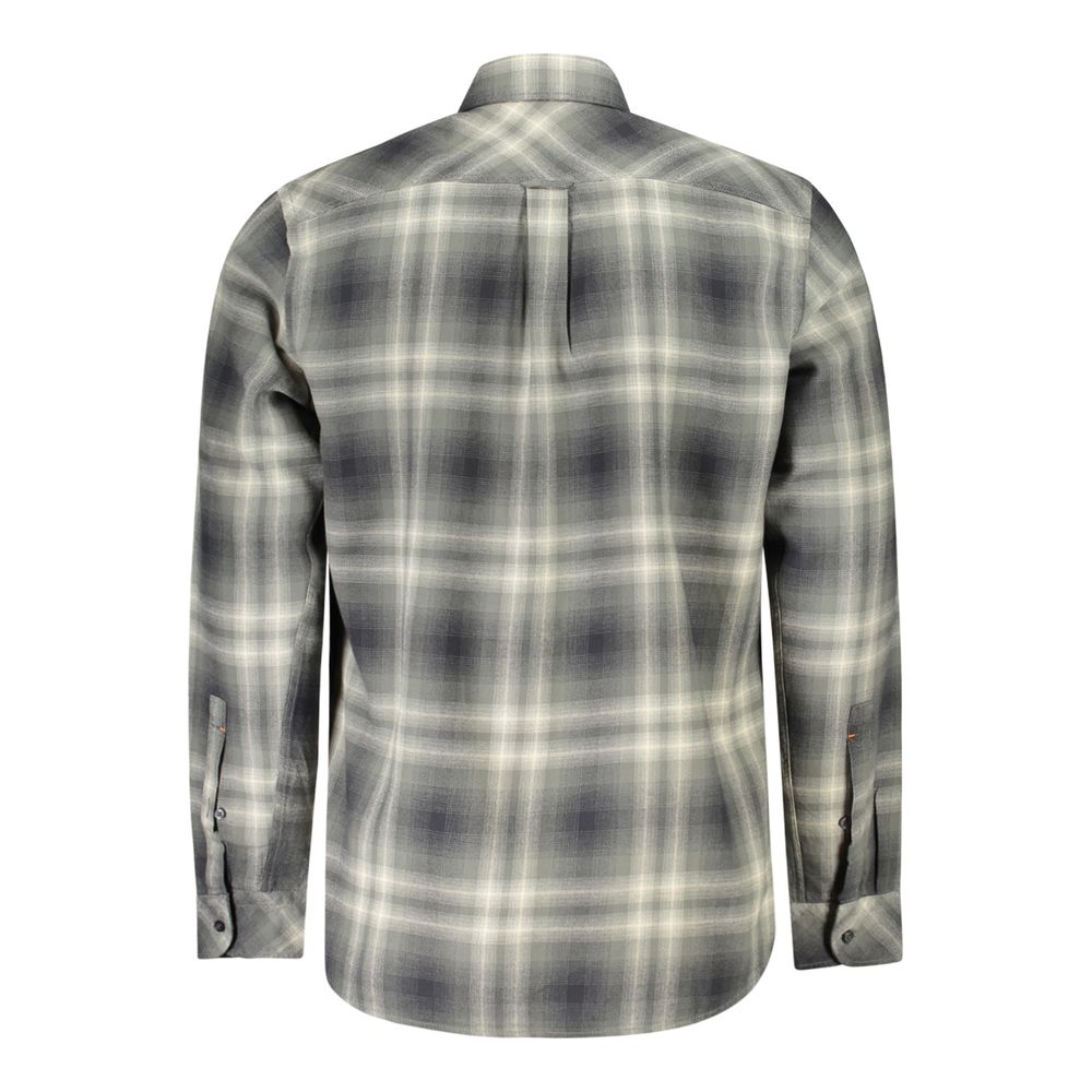 Hugo Boss Verde Cotton Men Shirt - Image 2