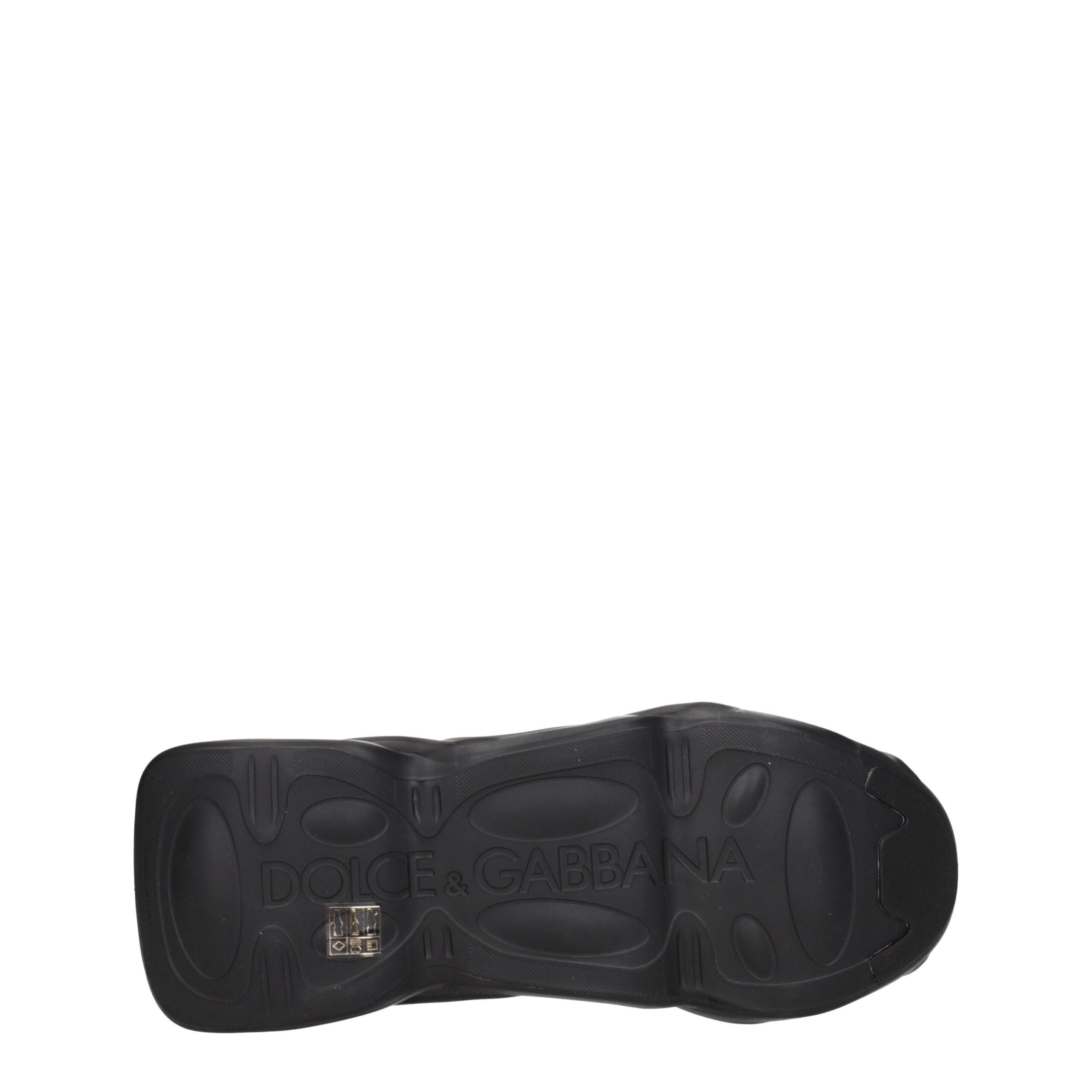 Dolce & Gabbana Black Fabric Chunky Sneakers - Image 5